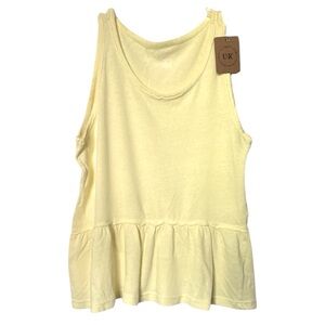 Urban Rebel scoop neck tank yellow sz M